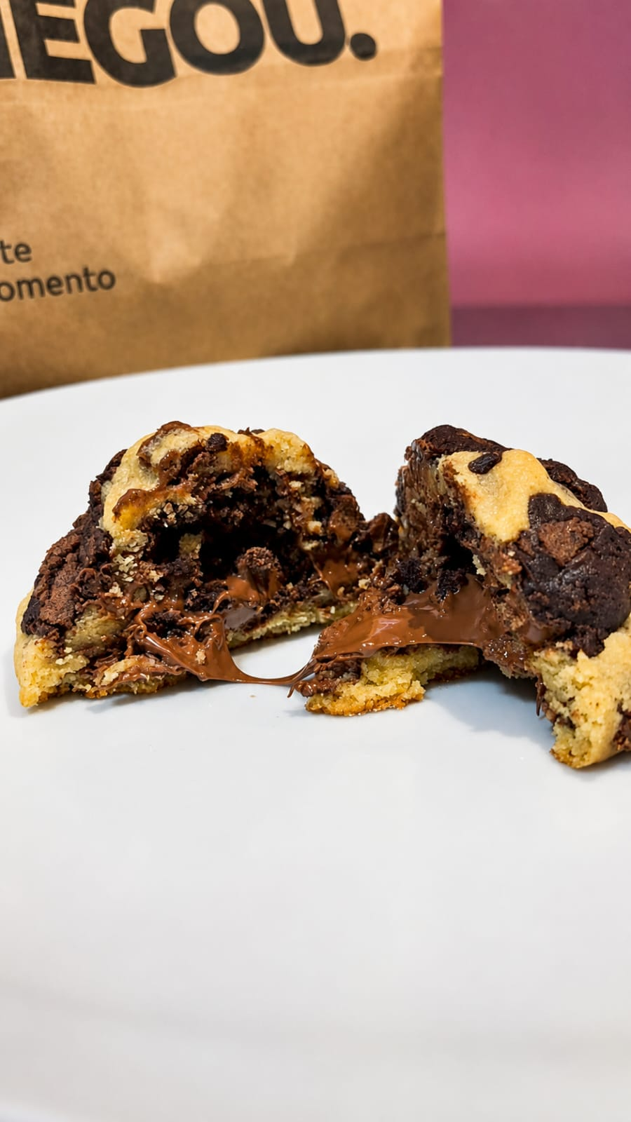 Cookie de brownie e nutella - 100g